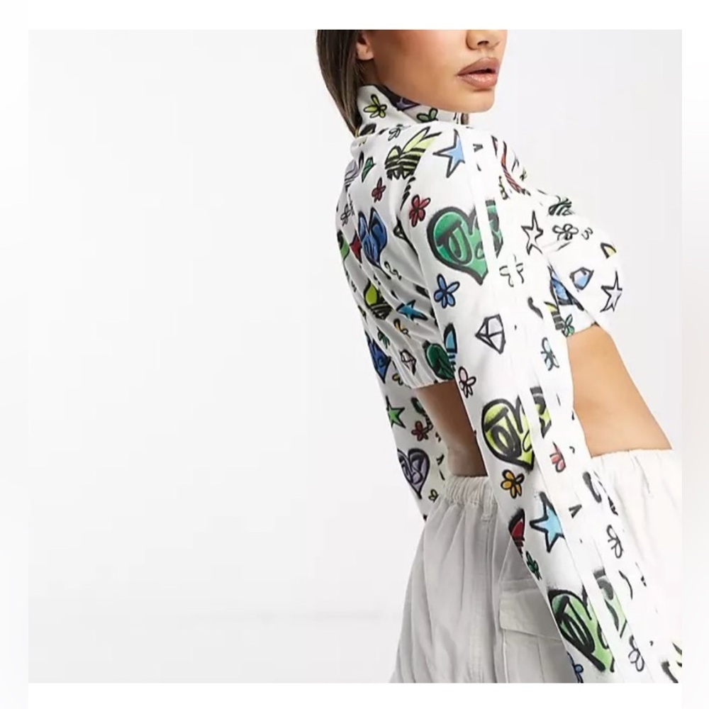 Adidas X Jeremy Scott zip cropped top - Picture 9 of 9
